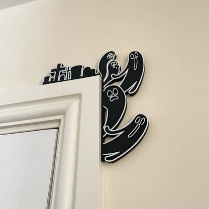 Ghost Graveyard Door Decoration