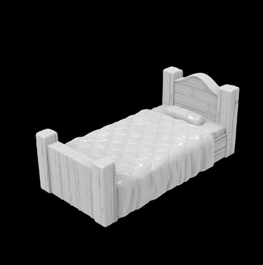 Single Bed - 32mm Furniture Miniature