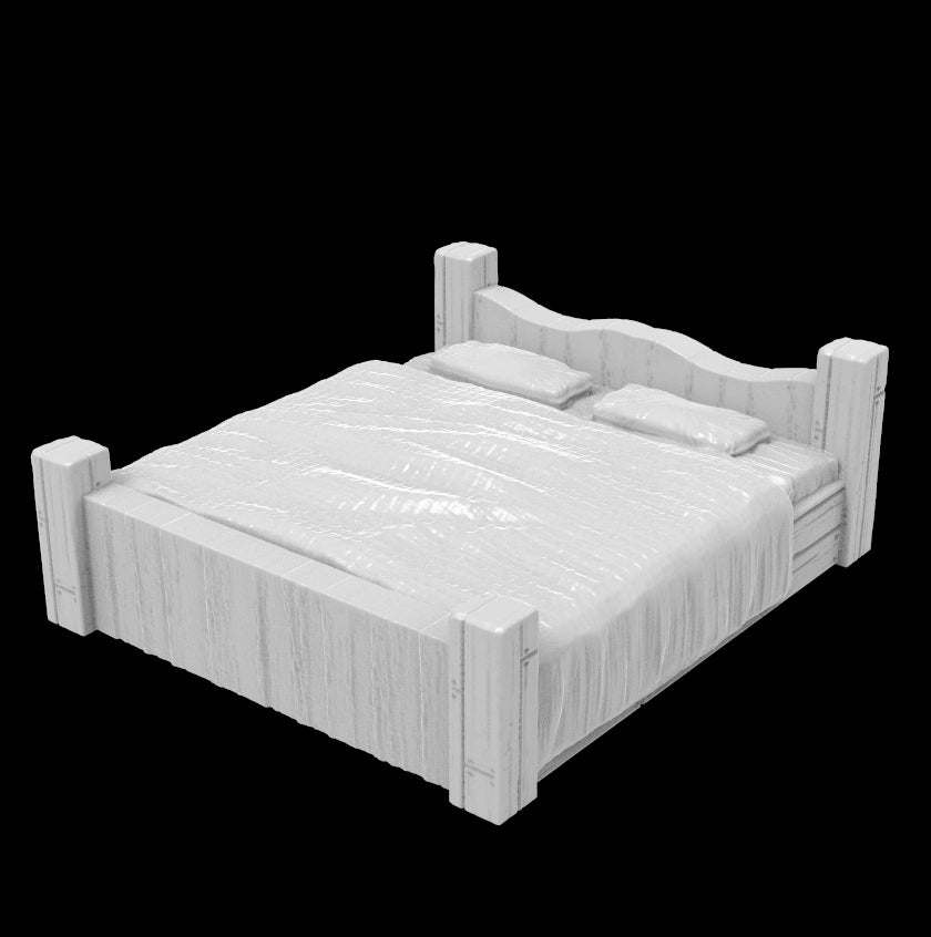 Double Bed - 32mm Miniature Terrain