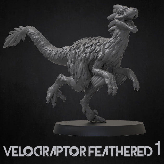 Feathered Velociraptor Miniature