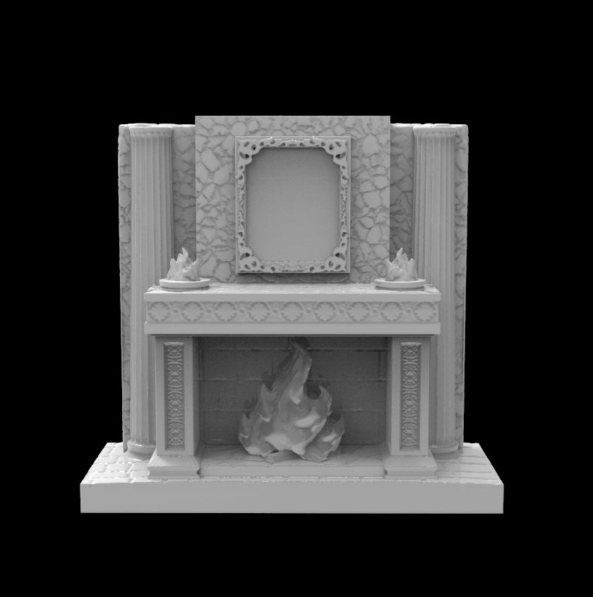 Fireplace - 32mm Miniature Terrain